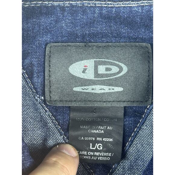 Vintage International Denim Jim Beam Trucker Jacket ID Wear Men's Large 4 Pocket - Picture 5 of 11